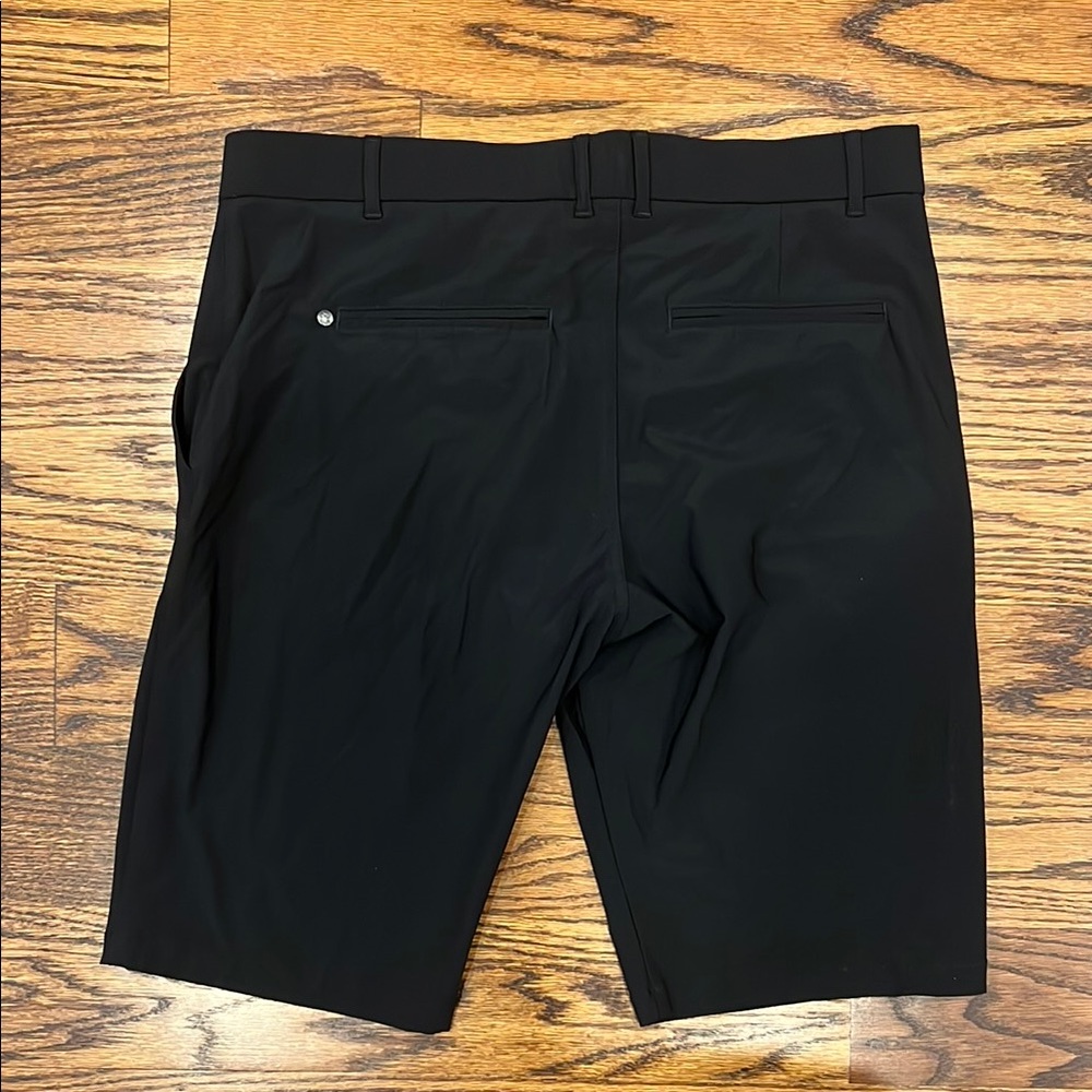 Greyson Black Men's Flat Front Shorts - Picture 2 of 4